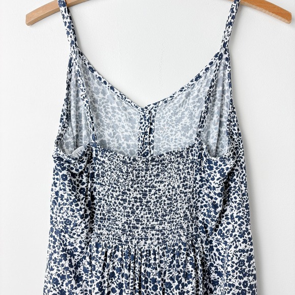 Gap Floral Dress Womens S Navy Sundress Straps Cottage Coquette Prairie Romantic - Picture 5 of 6